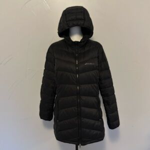 Eddie Bauer 650 Ultra Lightweight Down Longline Coat GUC L